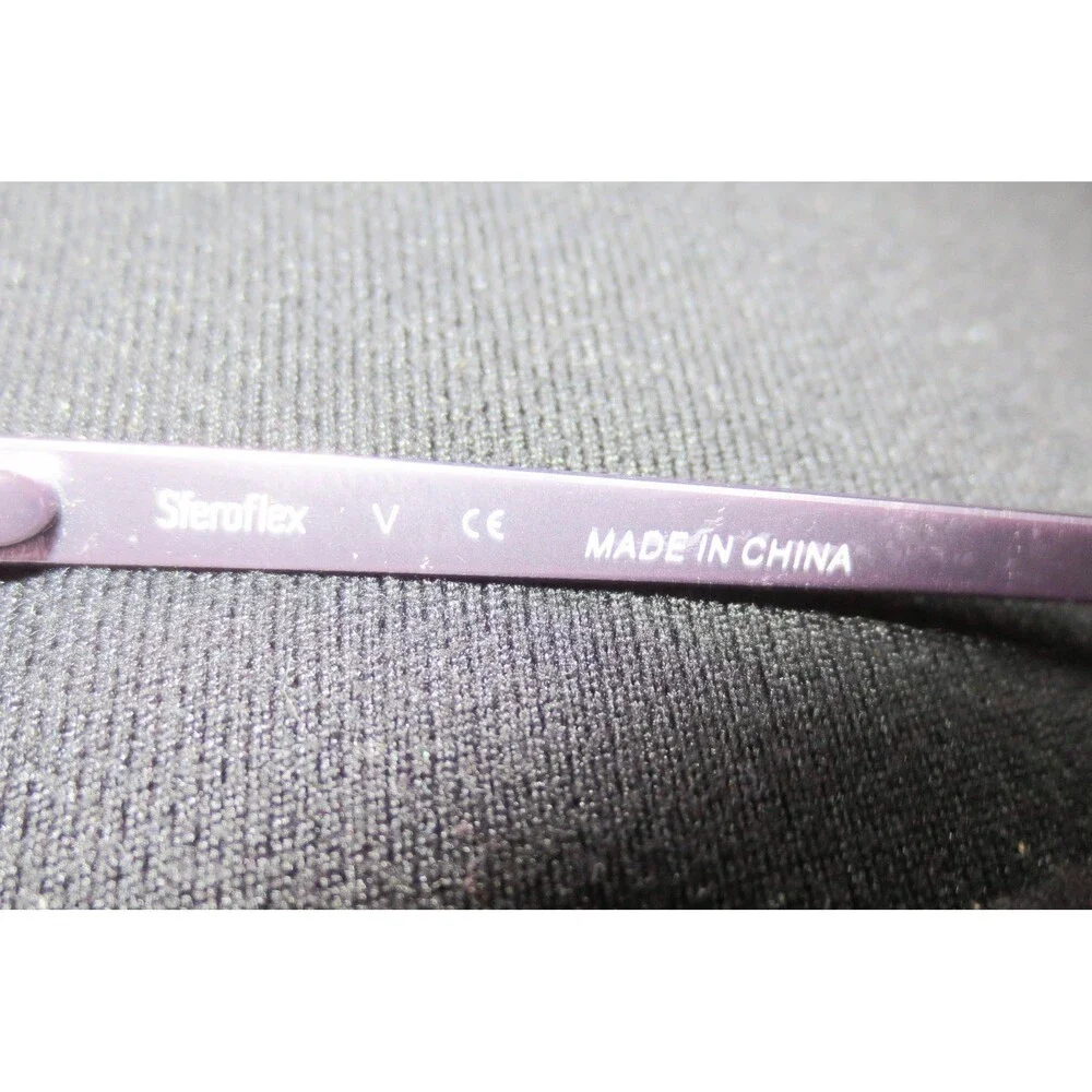 Sferoflex 2591 453 Purple Oval Eyeglass Frames 53-18-135 Metal Glasses